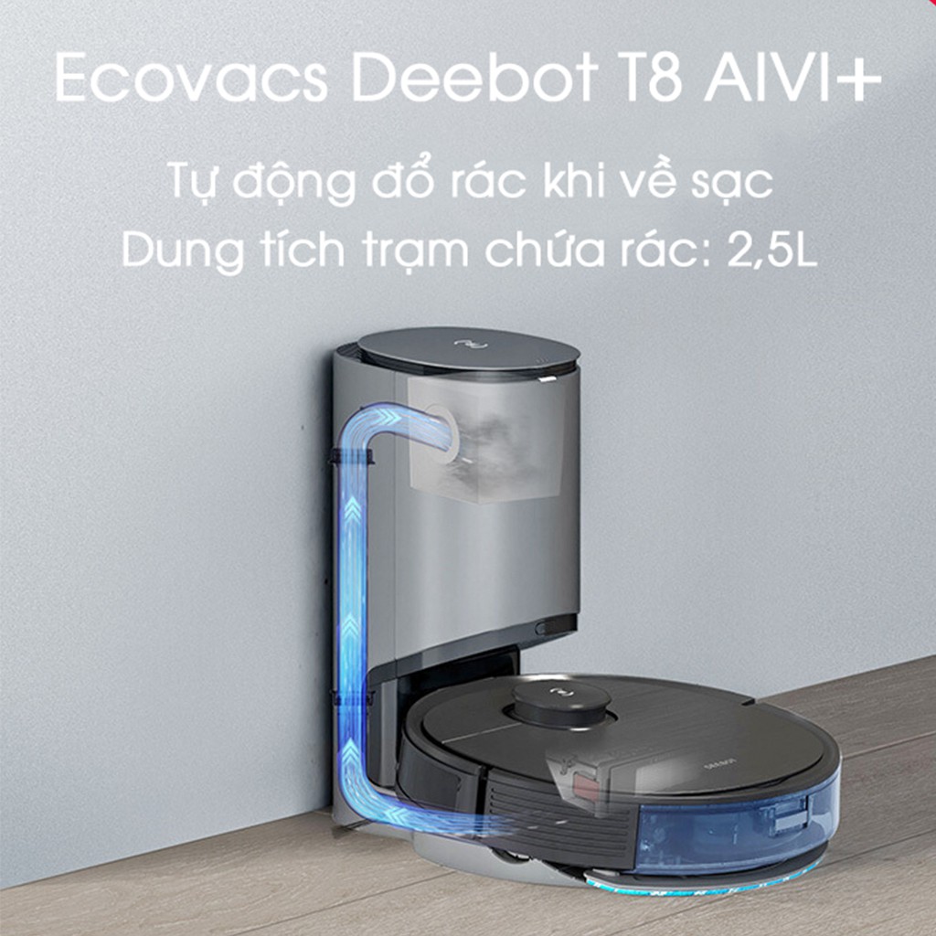 Robot hut bui lau nha Ecovacs Deebot T8 Aivi Plus 4- AKIAQUYNHON
